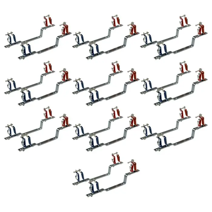 Vente Directe 10 paires de Supports réglables pour collecteurs 1/2" (15/21) - 3/4" (20/27) - 1‘‘ (26/34) - Arcanaute