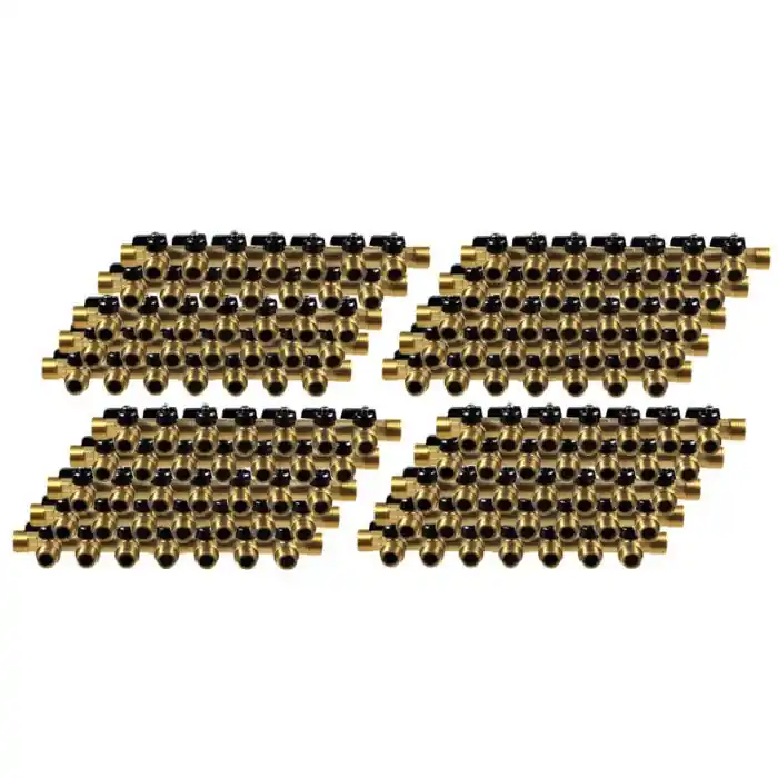 Prix Bas 20 Collecteurs mini-vanne mâle 3/4" (20/27) - femelle 1/2" (15/21) - 7 piquages mâle 1/2" (15/21) - Arcanaute