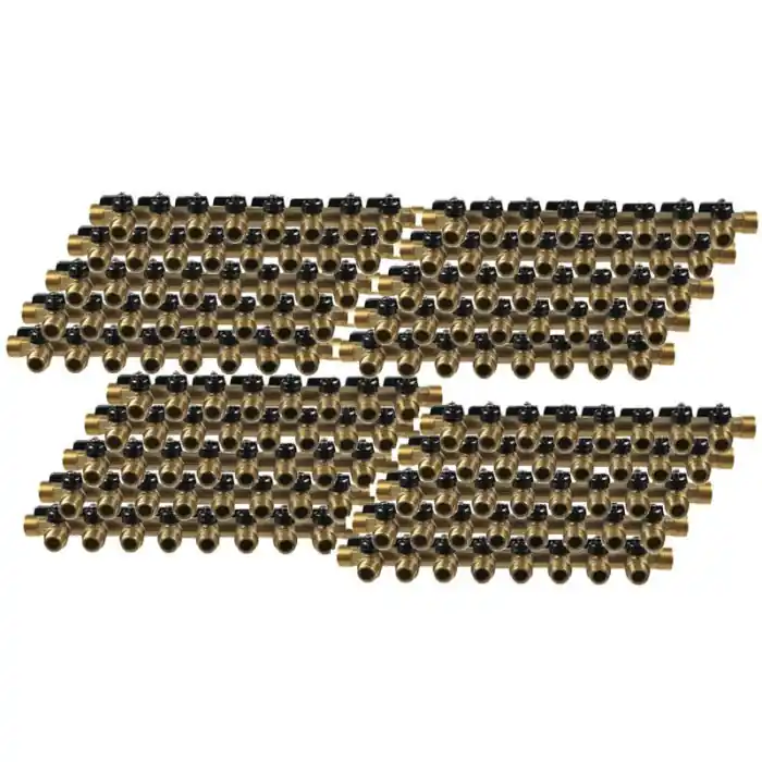 20 Collecteurs mini-vanne mâle 3/4&Prime; (20/27) – femelle 1/2&Prime; (15/21) – 8 piquages mâle 1/2&Prime; (15/21) – Arcanaute Commander Maintenant