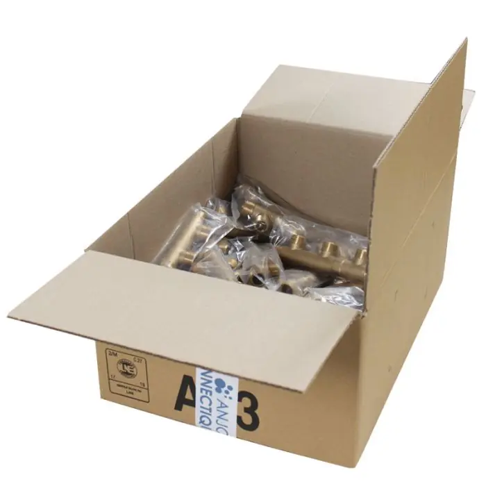 Meilleure Vente 50 Collecteurs mâle femelle 3/4" (20/27) - 3 départs 1/2" (15/21) - Entraxe 50 mm - Arcanaute