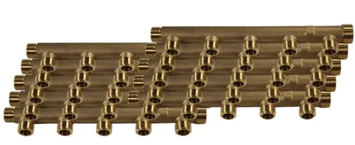 Super Prix 10 Collecteurs mâle femelle 3/4" (20/27) - 5 départs 1/2" (15/21) - Entraxe 50 mm - Arcanaute