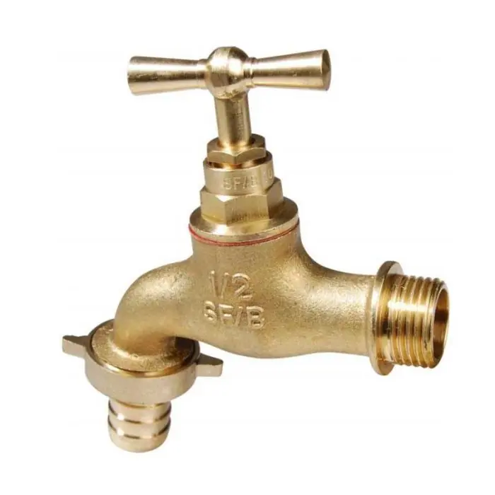 Robinet arrosage laiton Tête potence Mâle 3/4" (20/27) Nez Mâle 3/4‘‘ (20/27) - Sferaco Prix Réduit