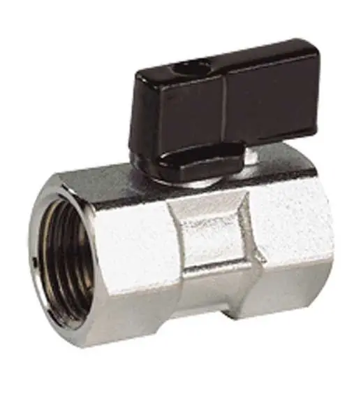 Seulement Aujourd'hui Mini-vanne laiton nickelé avec trou de décompression femelle femelle 3/8" (12/17) - PN16 - Sferaco