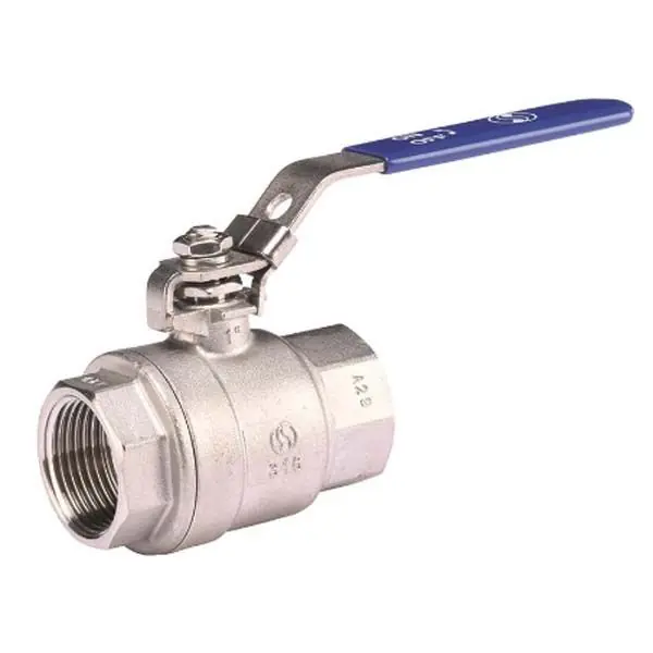 Offre Spéciale Vanne à sphère INOX passage intégral Femelle/Femelle Ø2"1/2 (66/76) PN25 - poignée bleue - Sferaco