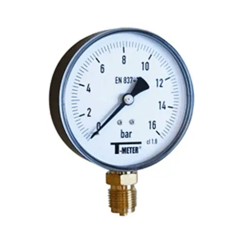 Manomètre ABS à cadran sec RADIAL Mâle 1/2" (15/21) - Ø100 - 0 à 6 bar - Sferaco Achat Immédiat