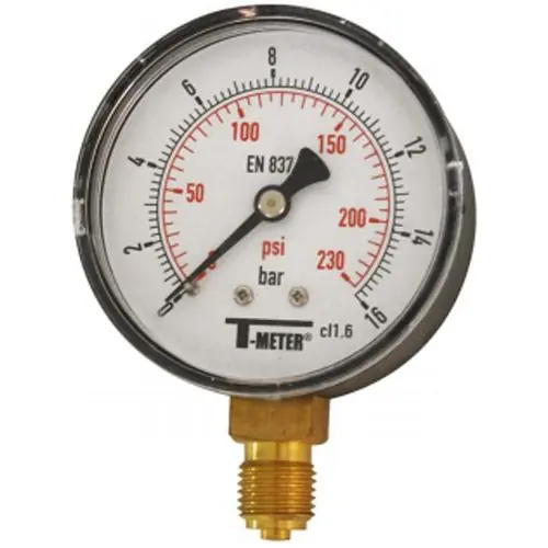 Manomètre ABS à cadran sec RADIAL Mâle 1/4" (8/13) - Ø63 - 0 à 10 bar - Sferaco Affaire À Saisir
