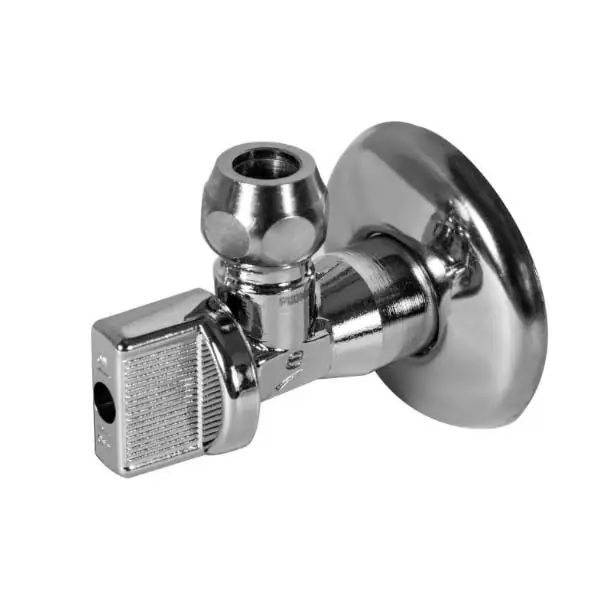 Offre Limitée Vanne à sphère équerre laiton chromé pour lavabo M1/2" (15/21) - sortie CU10 - Sferaco