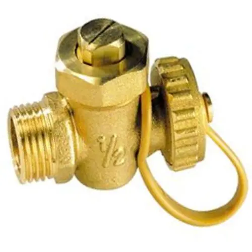 Jusqu'à Épuisement Des Stocks Robinet à boisseau foncé avec bouchon mâle femelle 3/4" (20/27) - Sferaco