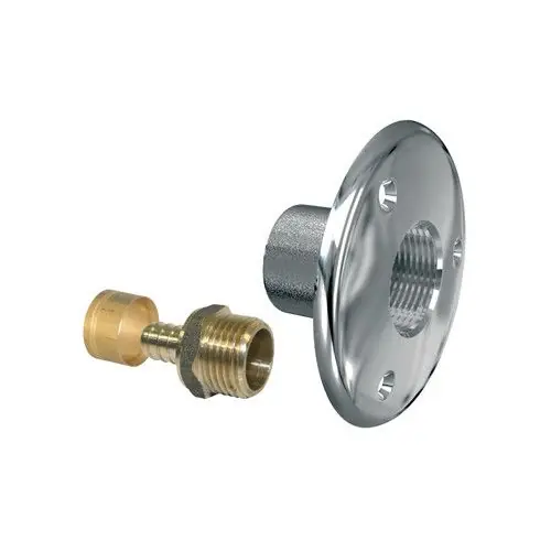 Certifié Applique Chromée pour robinet de jardin PER à glissement Ø16 – Femelle 1/2&Prime; (15/21) – Watts