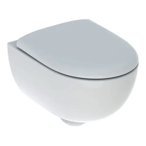 Offre Limitée WC suspendu rimfree sans bride RENOVA COMPACT caréné avec abattant frein de chute - Geberit