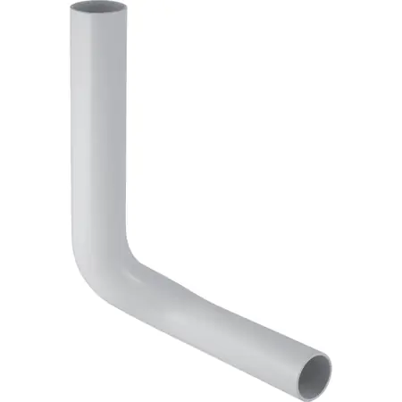 Coude de chasse 90° Geberit, 28 x 21 cm, contre-coudé à droite Ø50mm, déport 2cm, Blanc alpin Usine Directe
