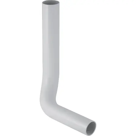 Coude de chasse 90° Geberit, 28 x 21 cm, contre-coudé à gauche Ø50mm, déport 8cm, Blanc alpin Expédié Aujourd'hui