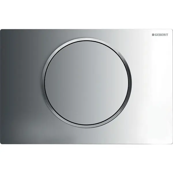 Acheter En Ligne Plaque de déclenchement chromé brillant et chromé mat Sigma10 pour rinçage interrompable - Geberit