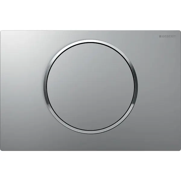 Plaque de déclenchement laqué chromé et chromé brillant mat Sigma10 pour rinçage interrompable - Geberit Commande En Gros