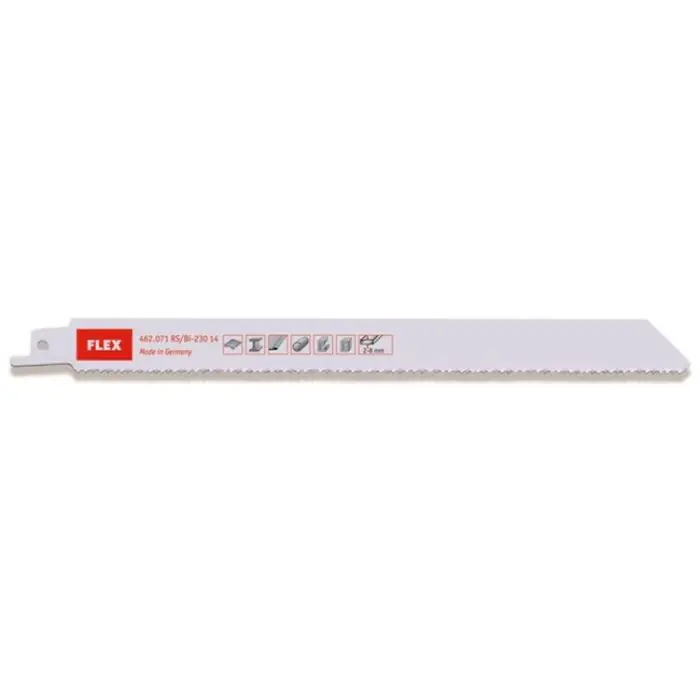5 x Lame de scie sabre pour métaux et tôle L230 mm - dents 14 pouce - Flex Jusqu'à Épuisement Des Stocks