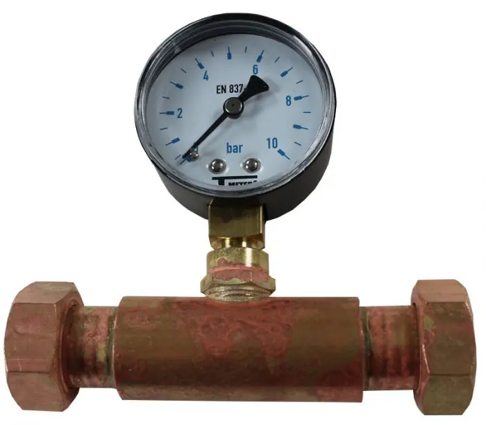 Jaquette prise pression réseau eau Femelle écrou libre 3/4‘‘ (20/27) + Manomètre Radial 0/10 bars Glycérine - Q0134FL34 + Q04R10G - Arcanaute Offre Limitée
