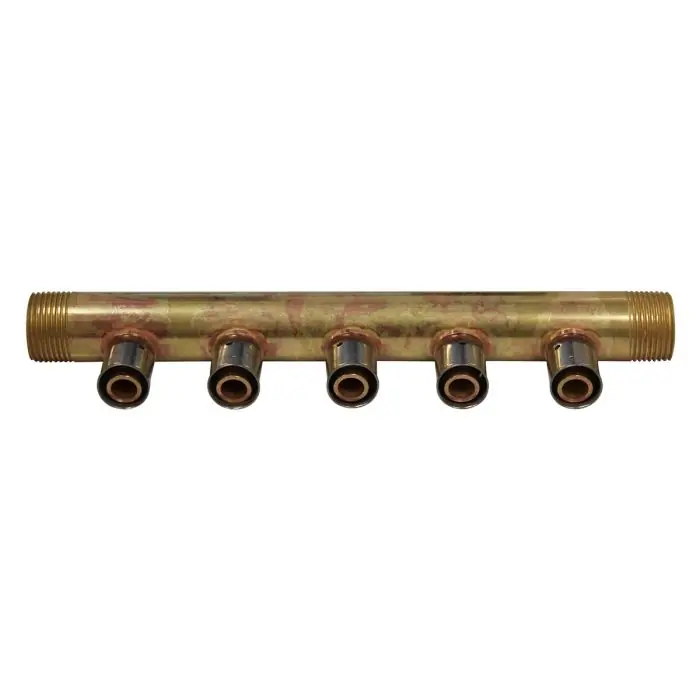Collecteur à Sertir PER entraxe 40mm Ø3/4&Prime; (20/27) Mâle Mâle – 5 Piquages Ø16 avec ses Bagues – Arcanaute Bon Marché