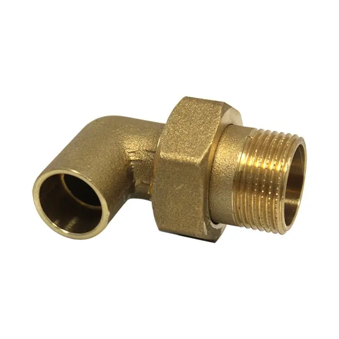 Coude union 3 pièces 98 GCU mâle 1" (26/34) - Tube Cuivre Ø22 - Arcanaute Haute Qualité