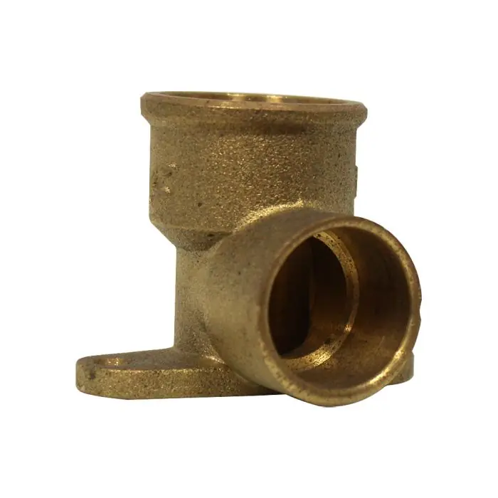 Dernière Chance Coude femelle avec base de fixation 472 GCU 3/4‘‘ (20/27) - Cuivre Ø22 - Arcanaute