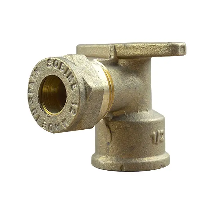 Satisfait Ou Remboursé Coude bicone avec base de fixation 1/2&Prime; (15/21) Femelle – Cuivre Ø12 – Arcanaute
