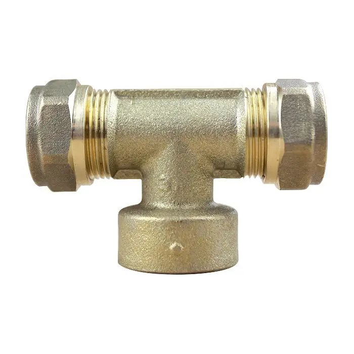Jusqu&rsquo;à Épuisement Des Stocks Té bicone 3/4&Prime; (20/27) Femelle – Cuivre Ø18 – Arcanaute