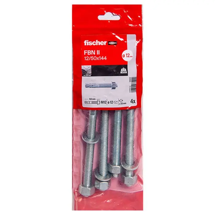 Affaire À Saisir 4 goujons d‘ancrage FBN II Ø12 x 144 mm /4B – Fischer