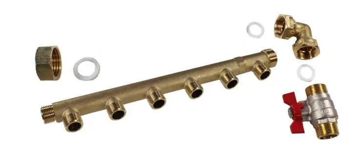 Meilleur Prix Pack collecteur distribution sanitaire/chauffage Mâle 3/4&Prime; (20/27) Femelle 1/2&Prime; (15/21) – 6 Sorties Verticales + 1 sortie horizontale Mâle 1/2 (15/21) – Arcanaute