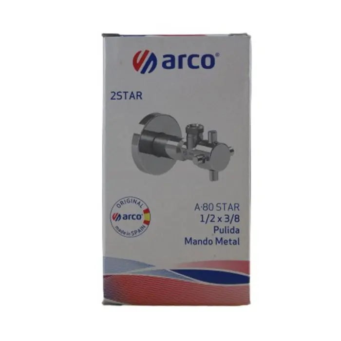 Certifié Robinet WC Star Mâle 1/2&Prime; (15/21) Mâle 3/8&Prime; (12/17) – Arco