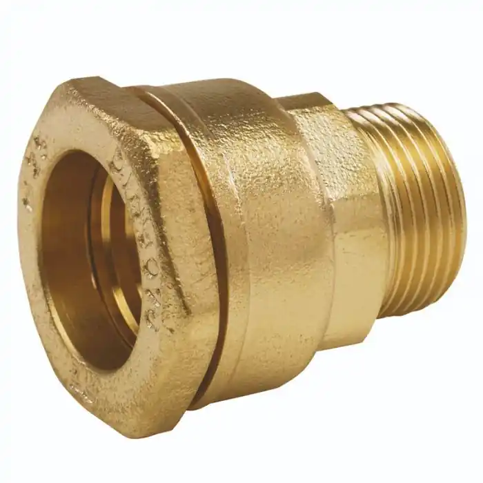 Manchon laiton droit PEHD Ø63 Mâle 2&Prime; (50/60) – ACS 16 Bar – Arco Haute Qualité