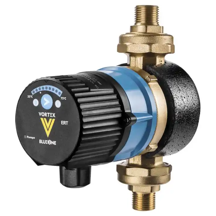 Circulateur bouclage sanitaire VORTEX (sans horloge) avec thermostat réglable, vanne et clapet - Mâle 1/2" (15/21) - Thermador Expédition Rapide