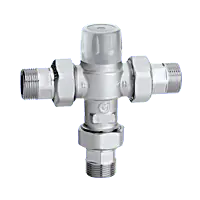 Mitigeur thermostatique salle de bain 5217 en T avec filtre et clapets intégrés - Ø 3/4" (20/27) - Thermador Solde