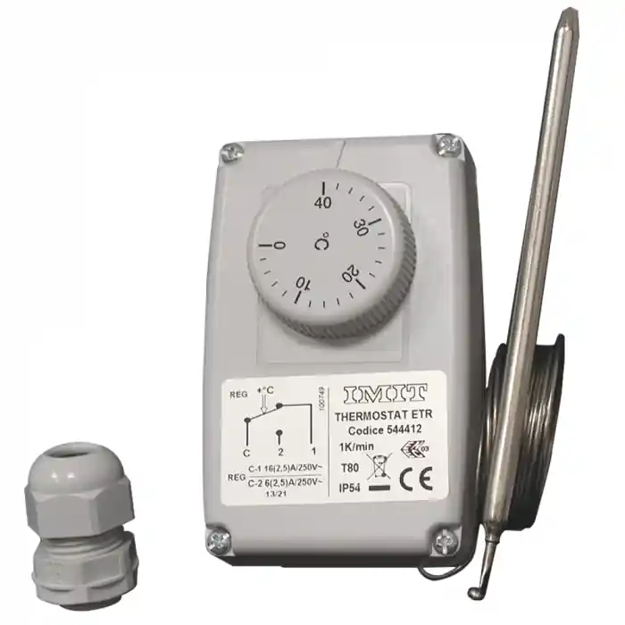 Thermostat étanche IP54 pour chauffage et froid - réglage 0°C à +40°C - Thermador Offre Exclusive