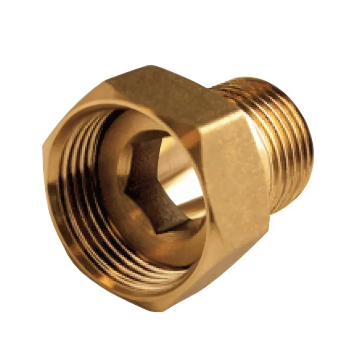 Raccord laiton 2 pièces femelle écrou libre 1" (26/34) - Mâle 1/2" (15/21) - Thermador - à portée plate Quantité Limitée