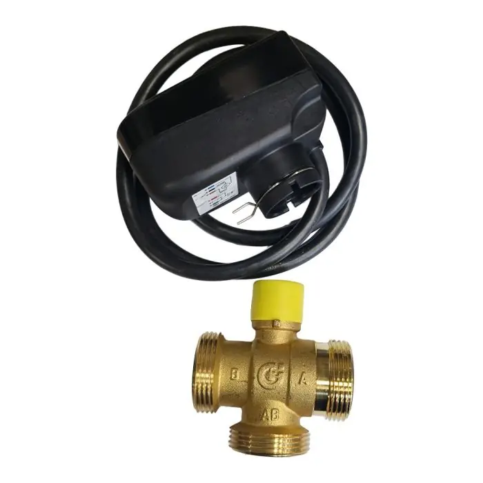 Vanne directionnelle 3 voies mâle 1-1/4" (33/42) - Moteur 3 points - 230V - Thermador Acheter Direct