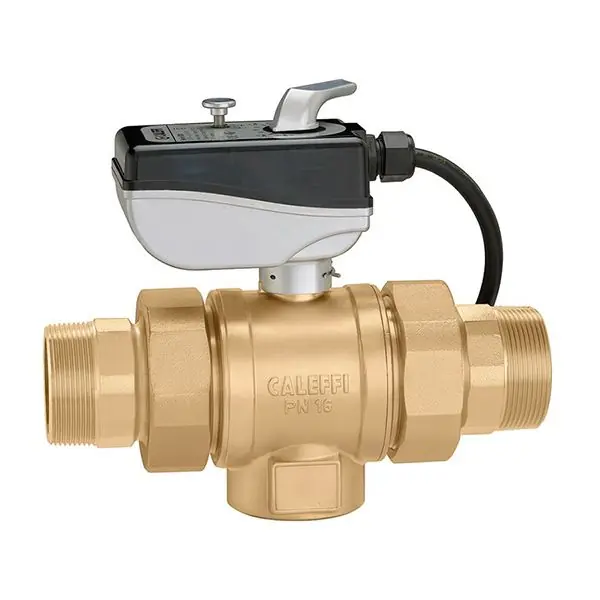Vanne directionnelle grand débit 2 voies Mâle 2&Prime; (50/60) – Moteur 3 points – Rotation 90° – Thermador Bon Plan