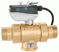 Vanne directionnelle grand débit 3 voies Mâle Femelle 2" (50/60) - Moteur 3 points - Rotation 180° - Thermador Authentique