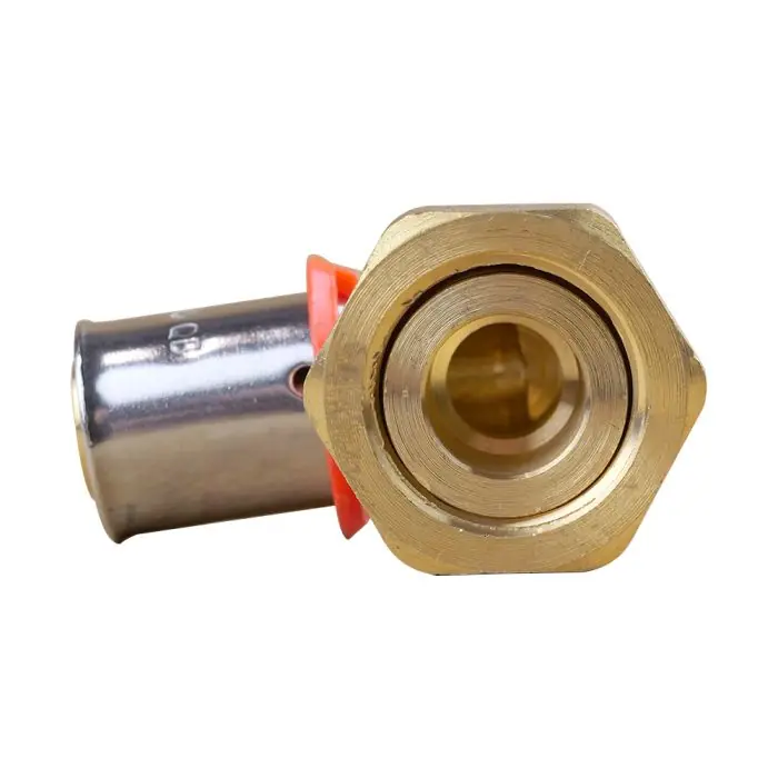 Coude PER à sertir Ø16×1,5 – Femelle écrou Libre 1/2&Prime; (15/21) – IBP Bänninger Haute Qualité