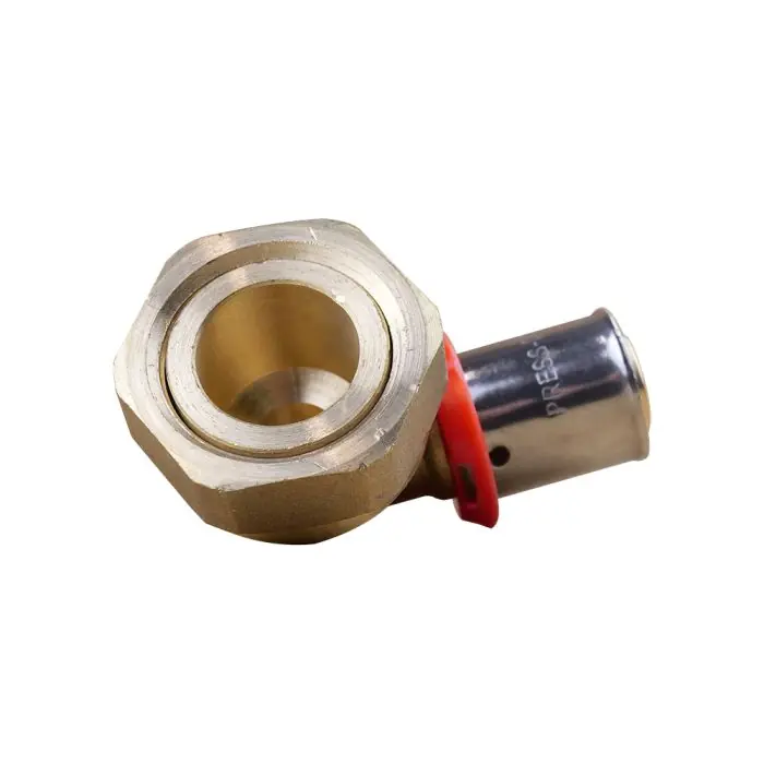 Expédié Aujourd&rsquo;hui Coude PER à sertir Ø16×1,5 – Femelle écrou Libre 3/4&Prime; (20/27) – IBP Bänninger