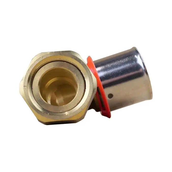Coude PER à sertir Ø25×2,3 – Femelle écrou Libre 3/4&Prime; (20/27) – IBP Bänninger Satisfait Ou Remboursé