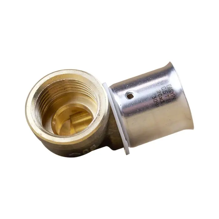 Achetez Aujourd&rsquo;hui Coude PER à sertir Ø20×1,9 – Femelle fixe 1/2&Prime; (15/21) – IBP Bänninger