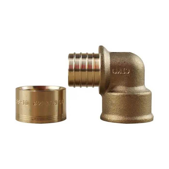 Coude PER à glissement Ø20 – Femelle fixe 1/2&Prime; (15/21) – IBP Bänninger Authentique