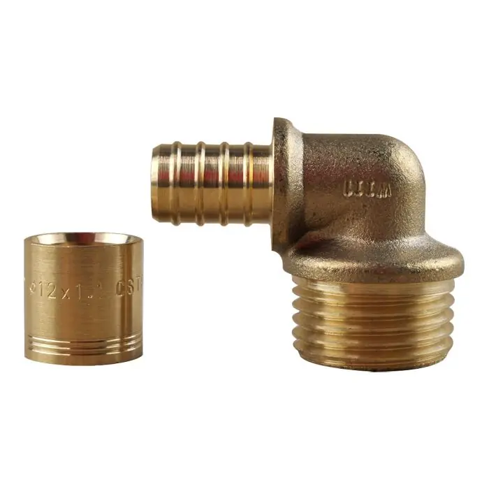 Coude PER à glissement Ø12 – Mâle 1/2&Prime; (15/21) – IBP Bänninger Promotion