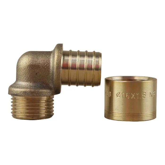 Coude PER à glissement Ø16 – Mâle 3/8&Prime; (12/17) – IBP Bänninger Satisfait Ou Remboursé