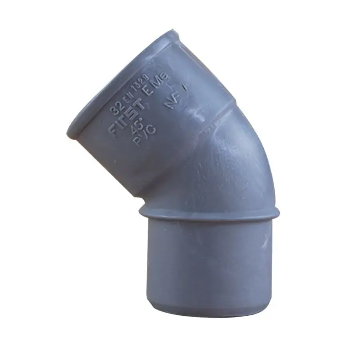 Coude PVC 45° Mâle/Femelle Ø32 - First Plast Promotion Saisonnière