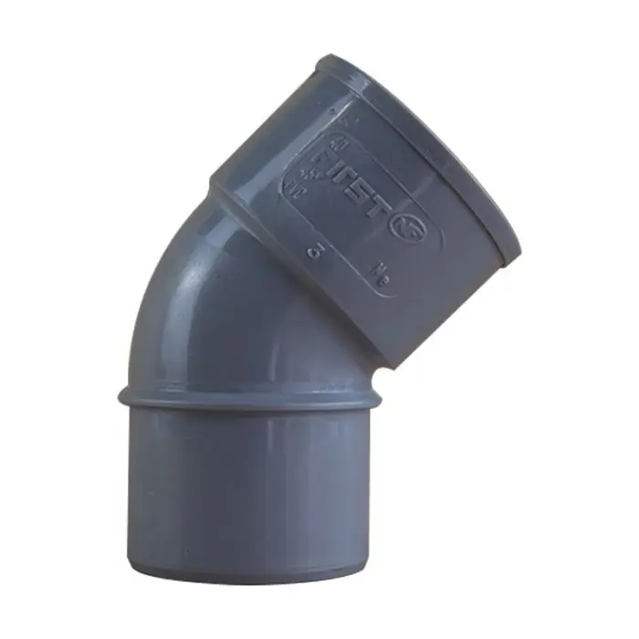 Coude PVC 45° Mâle/Femelle Ø40 - First Plast Marque