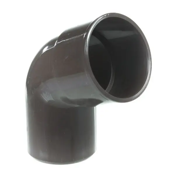 Coude PVC 67°30 MF pour tube de descente Ø50 - marron - First Plast Marque