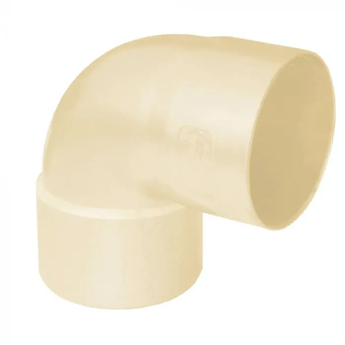 Meilleure Vente Coude PVC 87°30 femelle femelle pour tube Ø80 épaisseur 3.2 mm - sable - First Plast