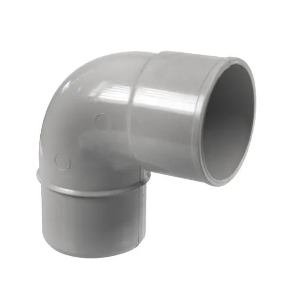 Nouvel Arrivage Coude PVC 87°30 mâle femelle pour tube de descente Ø50 - gris - First Plast