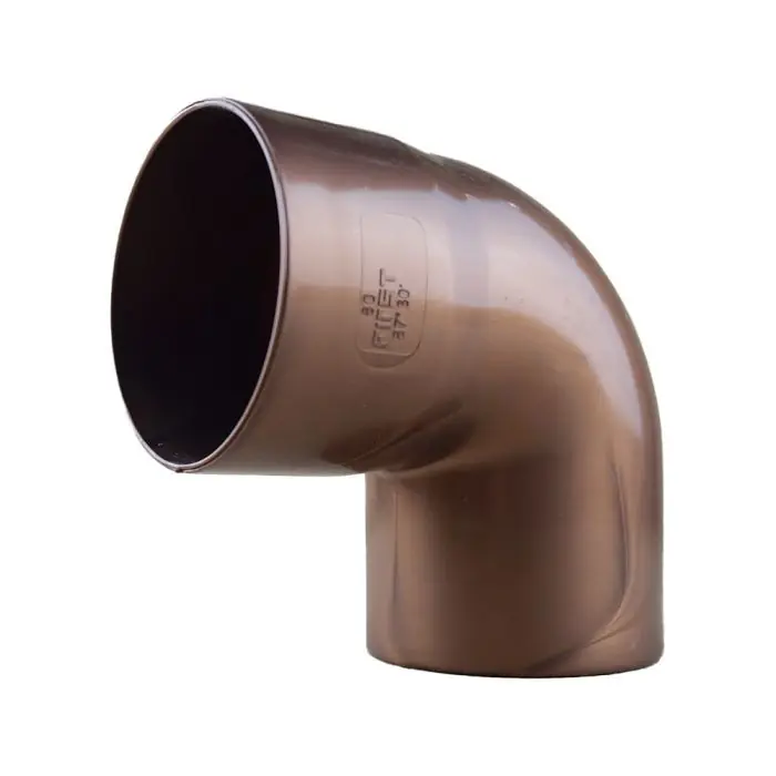 Coude PVC 87°30 mâle femelle pour tube de descente Ø80 - aspect cuivre - First Plast Acheter Direct