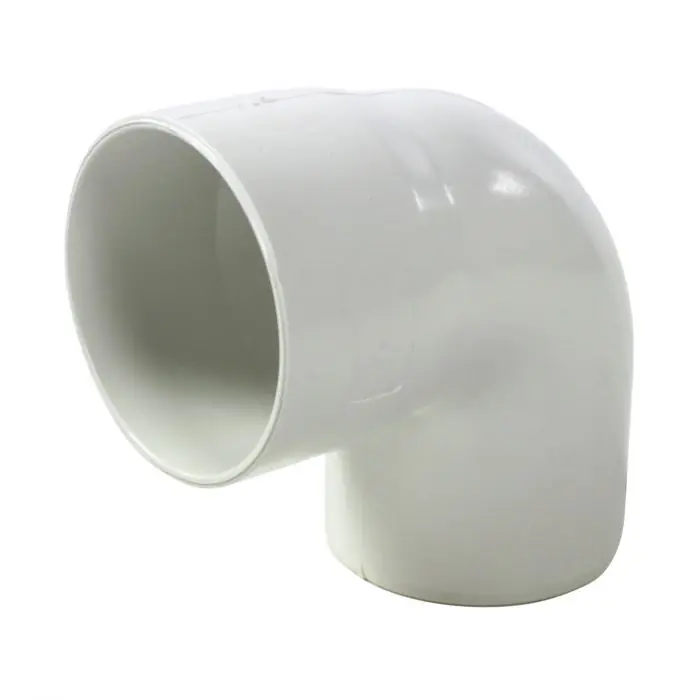Coude PVC 87°30 mâle femelle pour tube Ø100 épaisseur 2.2 mm - blanc - First Plast Nouvel Arrivage